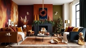 From rich earthy hues, as the trees change colour and beckon the winter, to the metallic accents of the festive, these colours offer countless ways to style your space this season.