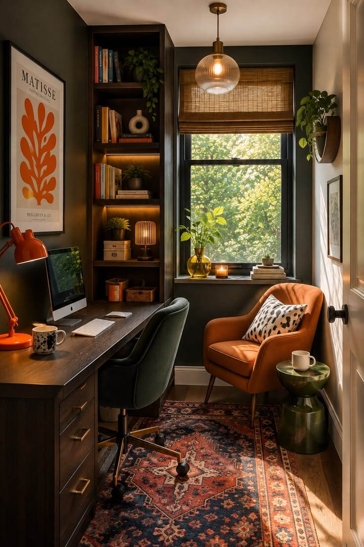 AI Image of a small home office